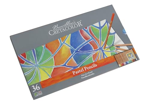 Cretacolor Fine Art Pastel Pencil Set, Set of 36, Multi