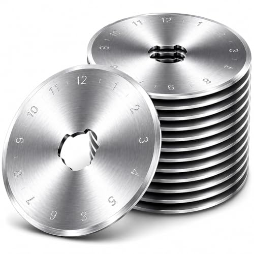60mm Rotary Cutter Blades 10 Pack SKS-7 Steel - color: 60 MM Silver