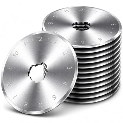 60mm Rotary Cutter Blades 10 Pack SKS-7 Steel - color: 60 MM Silver