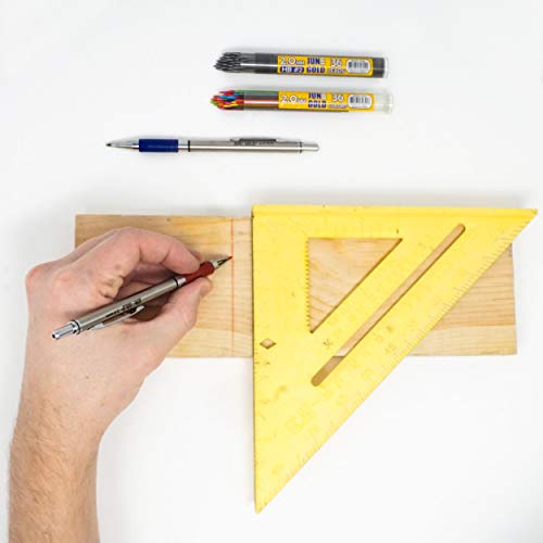 June Gold 4 Mechanical Pencils, 2.0 mm, 108 Refills, 2 Sharpeners,2 Erasers