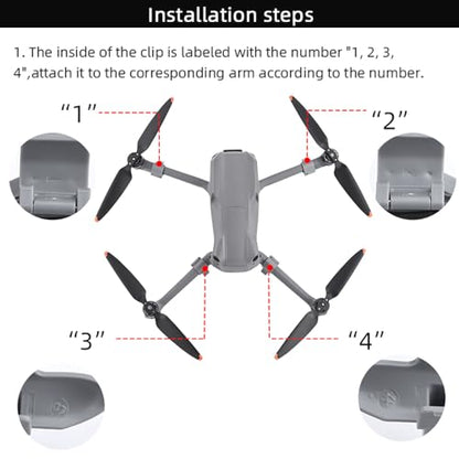 CAPART Extended Legs Landing Gear for DJI Air 3 Drone Accessories, Portable Extension Feet Support Stand