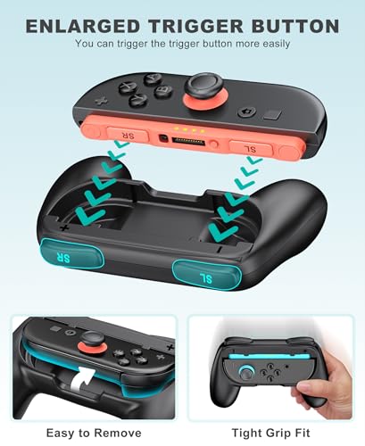 Spican Switch 2 Accessories Bundle 17-in-1, Switch 2 Carrying Case, Joypad Charger, Screen Protectors, Steering Wheel, Joypad Grip & More for Nintendo Switch 2 - size: 17 in 1 Bundle