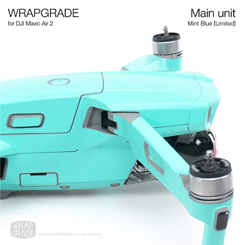 Wrapgrade Main Unit Skin Compatible with DJI Mavic Air 2 (Mint Blue) - color: MINT BLUE