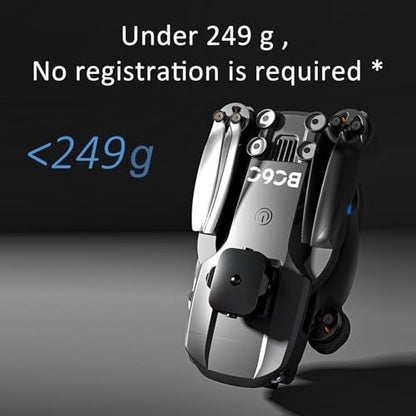 BC6C Baichun Drone with Camera 1080P,5GHz WIFI FPV,Brushless Motors for Adluts Beginners, Black/green