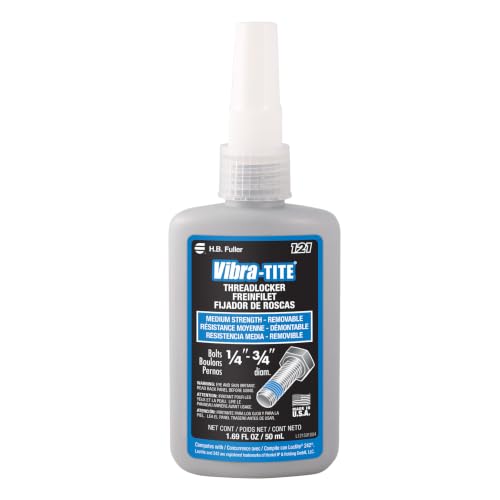 Vibra-TITE 121 Medium Strength Removable Anaerobic Threadlocker, 50 ml Bottle, Blue - size: 50 milliliters
