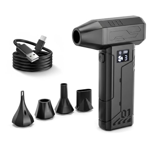Compressed Air Duster 150000RPM, Super Power Electric Air Duster Cordless