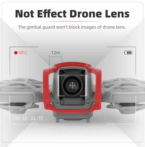 Gimbal Bumper Guard for DJI Neo Accessories, Anti-Collision Lens Protection Guard Bar for DJI Neo Drone Camera - color: Red