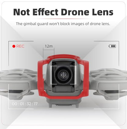 Gimbal Bumper Guard for DJI Neo Accessories, Anti-Collision Lens Protection Guard Bar for DJI Neo Drone Camera - color: Red