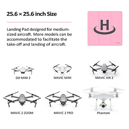 VCUTECH Drone Landing Pad 25 inch(65cm) with USB C Type C to USB C Cable for DJI Mini 2/Air 2S/Mavic Air 2/Mavic 3 Remote Controller OTG Extension