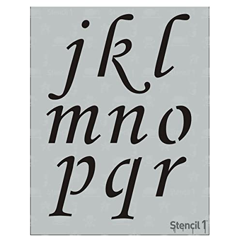 Stencil1 Corsiva Font Stencil 3" Alphabet Letters Painting Craft - size: 3" Letters