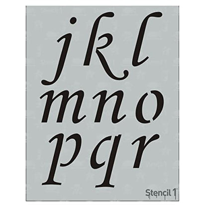 Stencil1 Corsiva Font Stencil 3" Alphabet Letters Painting Craft - size: 3" Letters