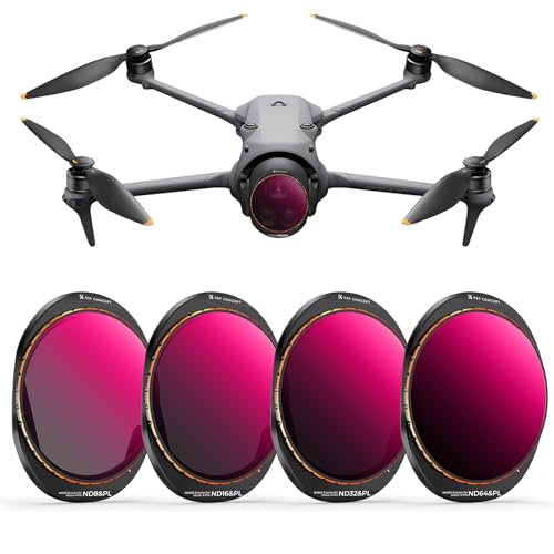 K&F CONCEPT 4 Pack ND/PL Filter Set Compatible with DJI Mavic 4 Pro