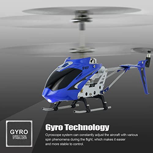 Cheerwing S107/S107G Phantom 3CH 3.5 Channel Mini RC Helicopter with Gyro Blue - color: Blue