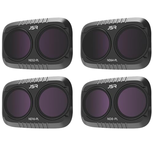 Coyktonty Lens Filter for DJI Osmo Pocket 4P,Waterproof, Oil-Resistant(ND8PL+ND16PL+ND32PL+ND64PL) - color: ND8PL+ND16PL+ND32PL+ND64PL