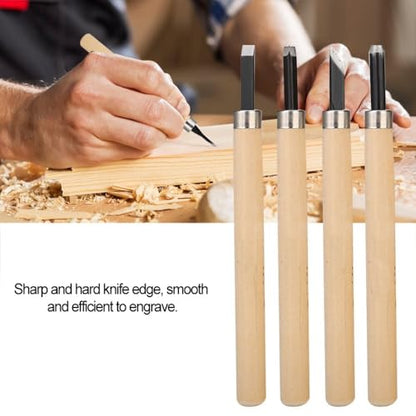 4-Piece Wood Carving Knife Set for Rubber Stamps, #1 - size: #3