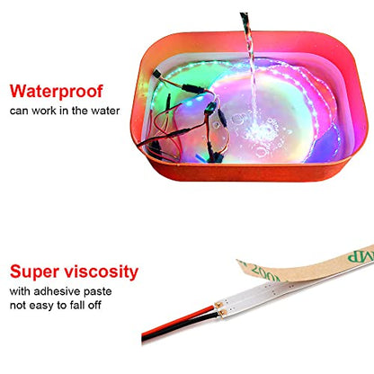 LED Light Strip for RC Fixed Wing Airplane Flying Wing Plane AR Wing Drone Model Car Truck (Ice Blue) - color: Ice Blue