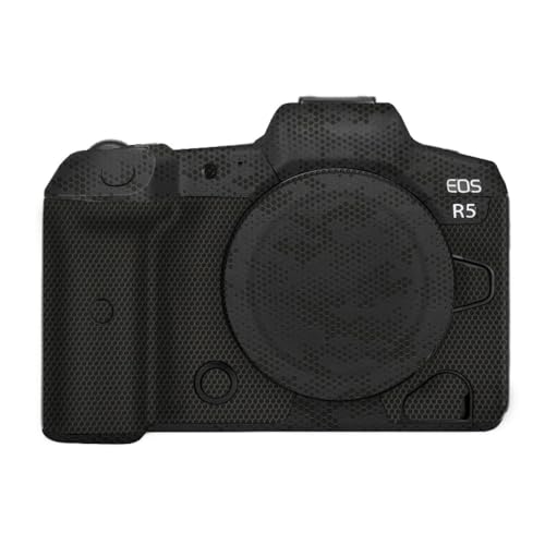 Anti-Scratch Camera Skin Wrap R5 Sticker Coat Vinly Protective Film Body Protector Decals Cover for Canon EOS R5 R 5 (Mamba Black) - color: Mamba Black
