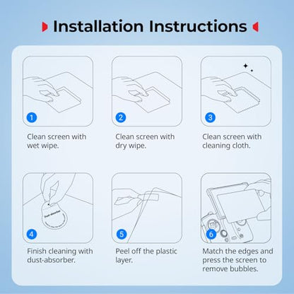 SMALLRIG HD Tempered Glass Screen Protector for DJI RC Pro 2 (2 Pack), Specifically Designed for DJI Drone Remote Controller Screens, for DJI Mini 5 Pro/Mavic 4 Pro/Air 3S / Air 3 / Mini 4 Pro