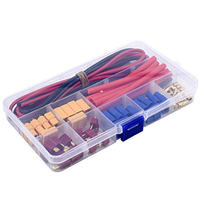 T-Plug EC3 XT60 Male Female Connector Adapters, 52PCS