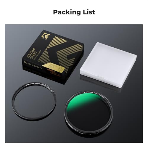 K&F CONCEPT 62mm Magnetic Variable ND 2-32 Filter+Magnetic Ring - size: 62mm