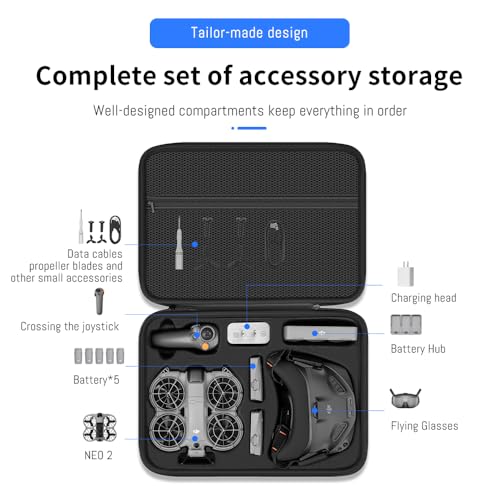 Neo 2 Carrying Case, Portable Shoulder Bag Trave case for DJI Neo 2 Drone