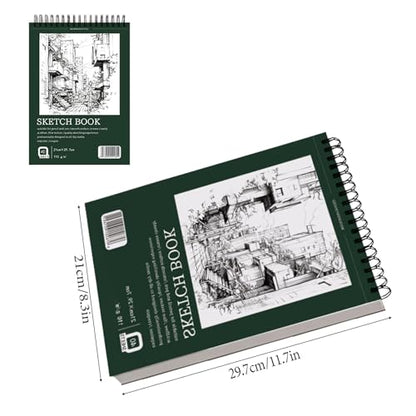 Spiral Art Creation Sketchbook Drawing Paper Notebook Pads for Kids Drawing