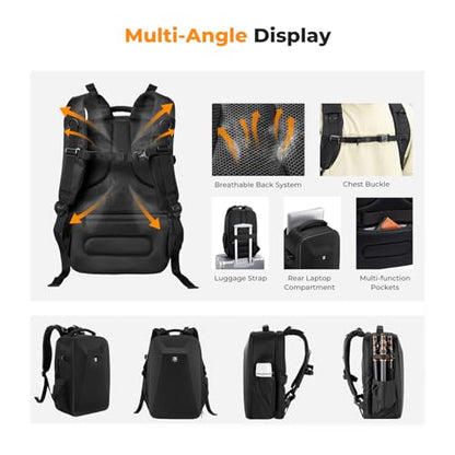 K&F CONCEPT Camera Backpack,Hardshell Photography DSLR Camera Bag - color: Black