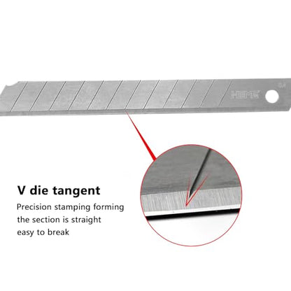 Tools 30Pcs 9mm Utility Knife Replacement Blades Snap off 60 Degree，Blades for Utility Knife and 9mm Box Cutter - Razor Sharp SK4 Steel - size: 9mm 30PC