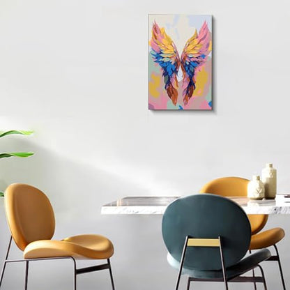 Gemozaic Framed Paint by Numbers Kit for Adults with Easel - Angel Wing - color: BKH1927