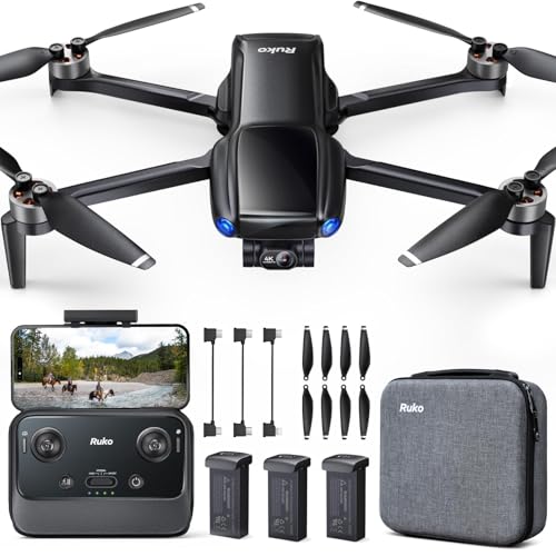 Ruko U11MINI 4K GPS Drone with Camera for Adults (96-Min Flight) - color: Classic Black