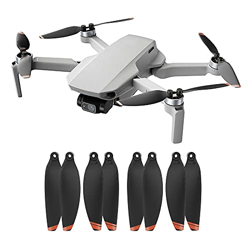 16Pcs Mini 2 Propellers Replacement Low-Noise and Quick-Release Blades Props Compatible with DJI Mini 2 / Mini SE/Mini 2 SE/Mini 4K Drone, Orange - color: Orange