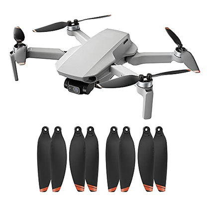 16Pcs Mini 2 Propellers Replacement Low-Noise and Quick-Release Blades Props Compatible with DJI Mini 2 / Mini SE/Mini 2 SE/Mini 4K Drone, Orange - color: Orange