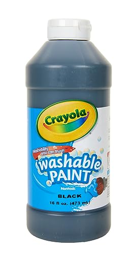 Crayola Washable Paint, Black, 16 oz. - color: Black