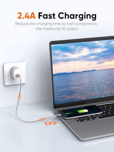 CableCreation Short Braided USB C to Micro USB Cable, 480Mbps 0.65 FT/ 0.2M - size: 0.65FT, style: Cotton braided