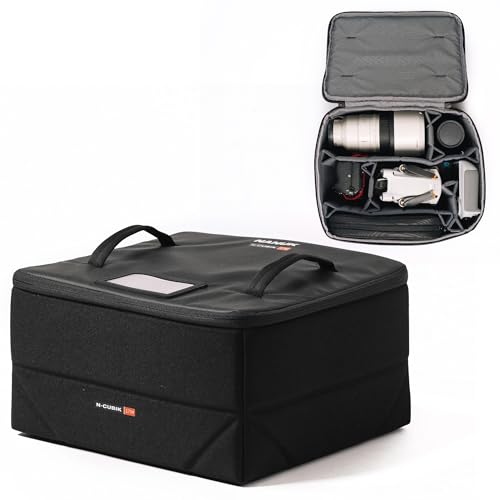 NANUK N-Cubik 17M Camera Bag Insert – Medium Water-Resistant Cube – Shockproof Protective Camera Insert for Backpack – Perfect for Tech Gear & Accessories (11.4” x 13.3” x 6.6”) - size: 17M Medium 11.4 x 13.3 x 6.6"
