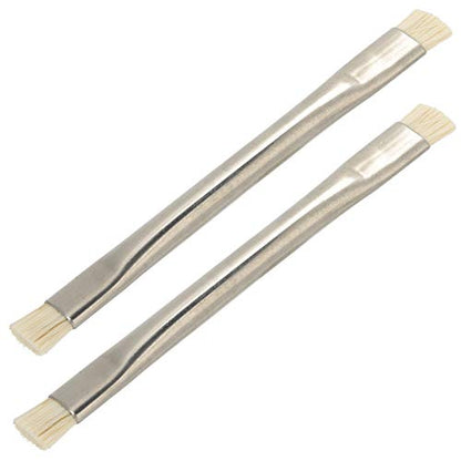 2Pcs Anti Static Brush, Long Handle Lab Cleaning Anti Static ESD Brush for Phone Keyboard Tablet PCB and BGA Repair Soldering