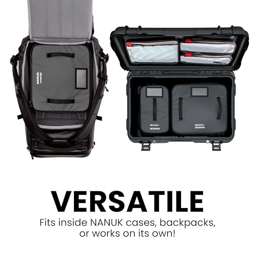 NANUK N-Cubik 17M Camera Bag Insert – Medium Water-Resistant Cube – Shockproof Protective Camera Insert for Backpack – Perfect for Tech Gear & Accessories (11.4” x 13.3” x 6.6”) - size: 17M Medium 11.4 x 13.3 x 6.6"