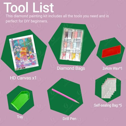 Gamteldot Disco Diamond Art Kits for Adults,DIY Restaurant Diamond Art - color: Disco