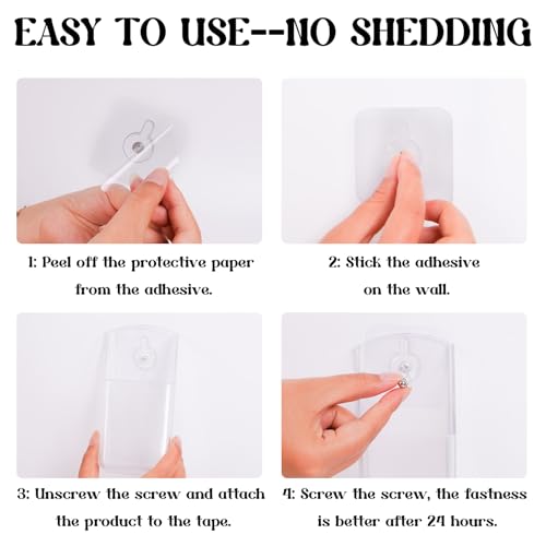 Remote Control Holder Case Wall Mount, Clear Acrylic TV Controller Box, Self Adhesive Remote Caddy, Wall Pen Rack Storage Accessories for Home Office School, White