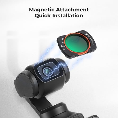K&F CONCEPT Magnetic VND2-32 Filter Compatible with DJI Osmo Pocket 4/3 - style: ND2-32