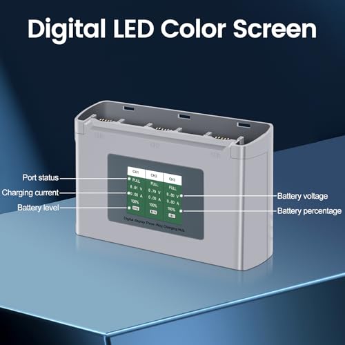 (2 Pack) 2400mAh Mini 2 Series Intelligent Flight Battery with Color LCD Display Three-Way Charging Hub, Max Flight Time 31 Mins,Compatible with DJI Mini 2/2 SE/SE/4K