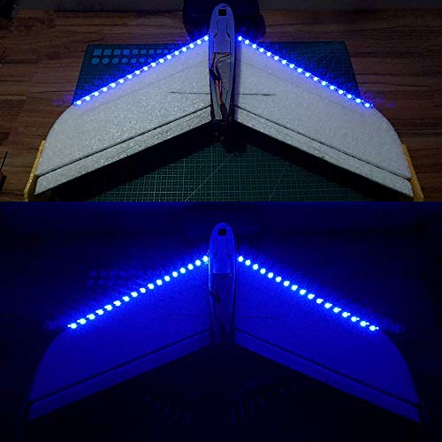 LED Light Strips for RC Cars Trucks Airplanes Drones Blue Green Red White Yellow Bundle