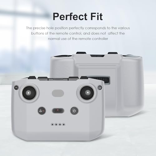 Shockproof Anti-scratch Silicone Case For DJI Neo/Mini 3/3 Pro/Mavic 3 / Air 2S / Mini 2 RC-N2 / RC-N1 / RC-N3 Remote Control(Grey) - color: Gray