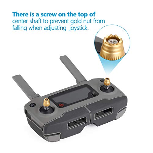 Hanatora Adjustable Remote Controller Joystick Stick for DJI Mavic Mini, Mini SE,Mavic Air,Mavic 2 Pro/Zoom, Aluminum Alloy Metal Control Thumb Replacement Extension Accessories