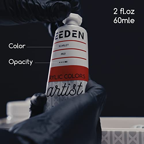 MEEDEN Acrylic Paint Set: 60ml/2oz*9 Colors Heavy Body Acrylic Paint Tubes