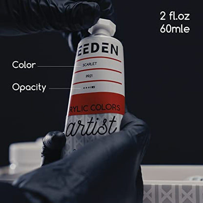 MEEDEN Acrylic Paint Set: 60ml/2oz*9 Colors Heavy Body Acrylic Paint Tubes