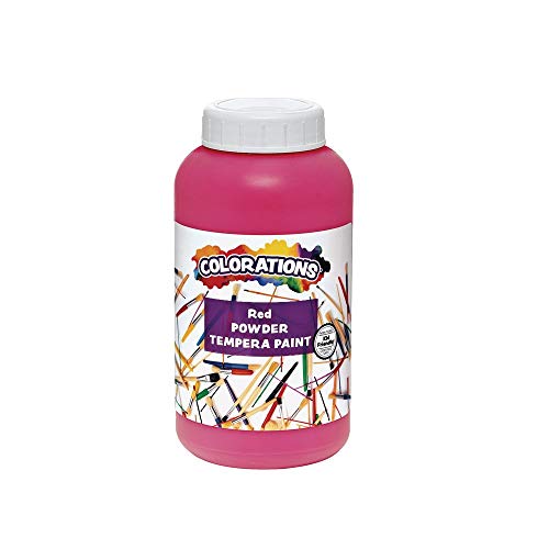 Colorations Powder Tempera Paint, Red, 1 lb, Ages 4+, PreK+ - color: Red