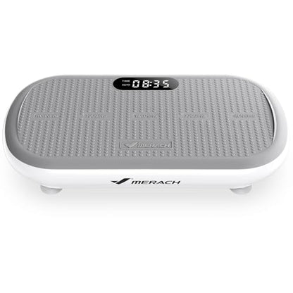 Merach CV40 Curved Vibration Plate Exercise Machine with 440lbs Capacity - color: White