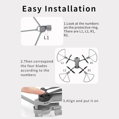 Mini 5 Pro Propeller Guards, 4Pcs Quick Release Propeller Blades Protector Anti-collision Paddle Bumper Rings for DJI Mini 5 Pro Drone Accessories