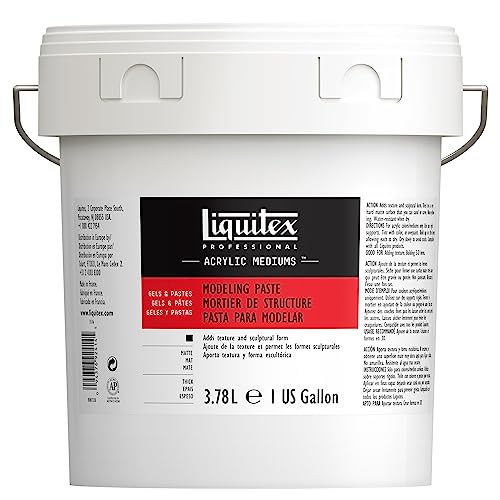 Liquitex Professional Modeling Paste, 3.78L (128-oz) - color: Modeling Paste, size: 1 Count (Pack of 1), style: 128-oz